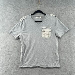 standard‎ issue short sleeve v neck pocket t shirt size medium